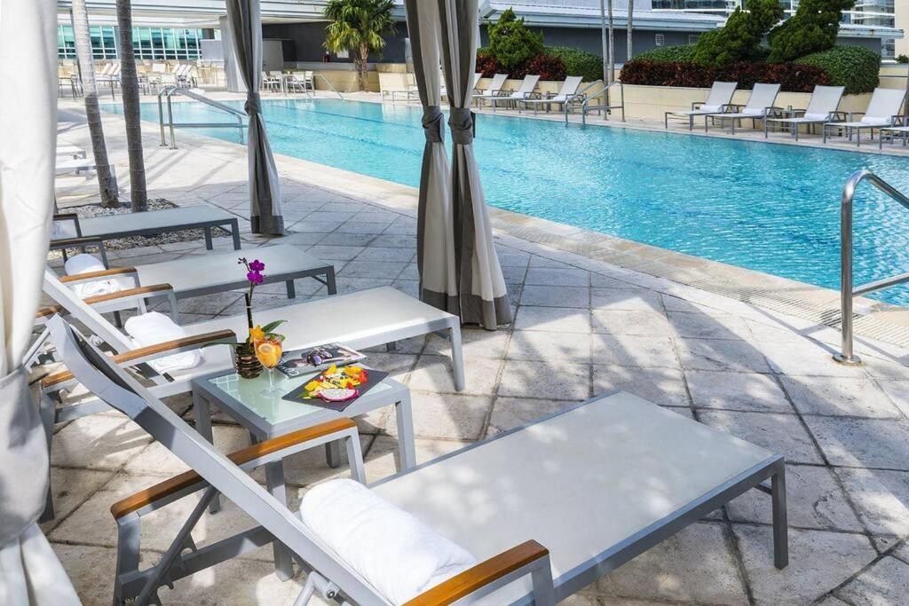 Brickell Apt Free Parking 4 People Pool Ocean View Маямі Екстер'єр фото